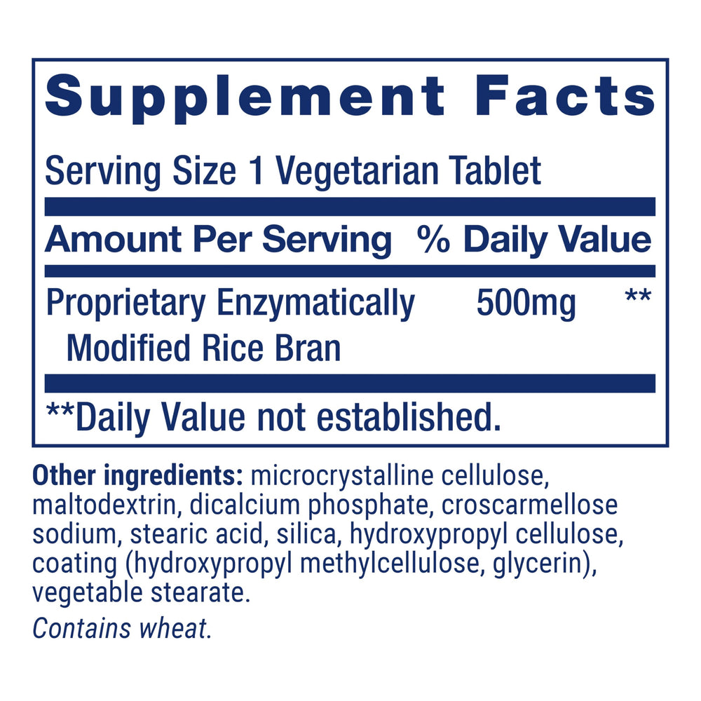 Illustration of proprietary enzymatically modified rice bran extract