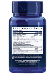 Label showing vitamins E, K1 and K2