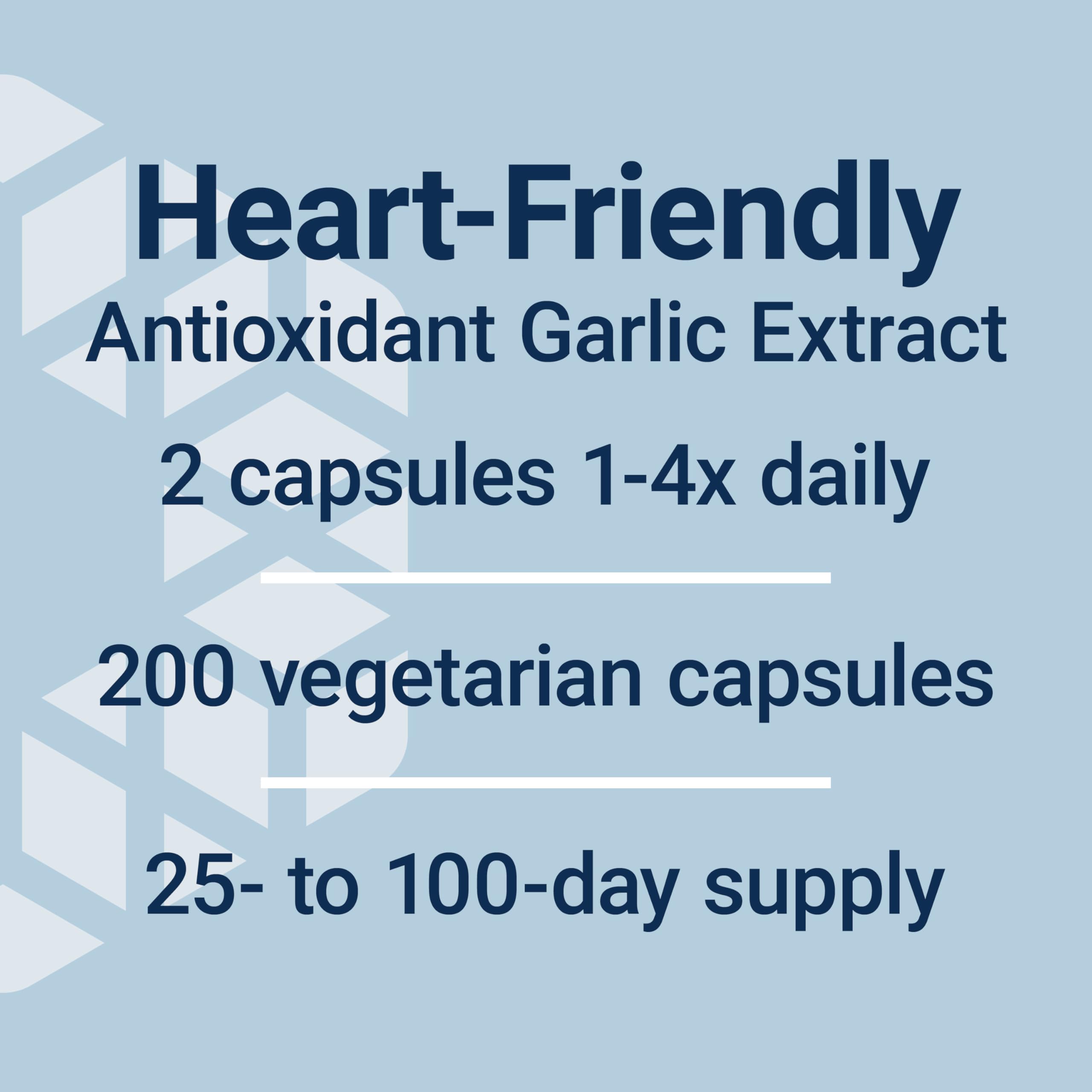 USA-made badge on Life Extension Optimized Garlic packaging