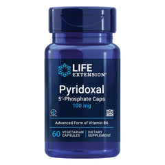Life Extension Pyridoxal 5'-Phosphate Caps 100 mg bottle label