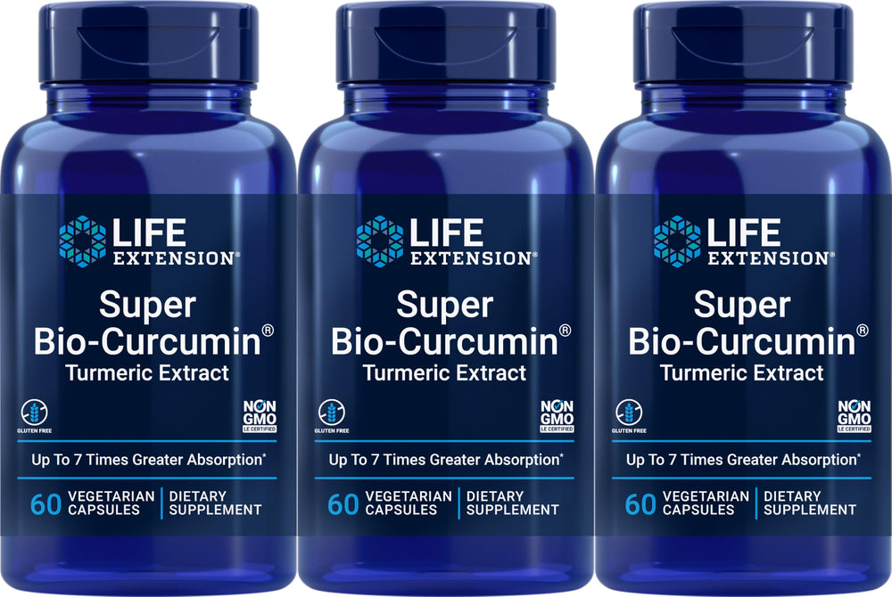 Life Extension Super Bio-Curcumin Turmeric Extract 400 mg bottle with 60 vegetarian capsules – image 1