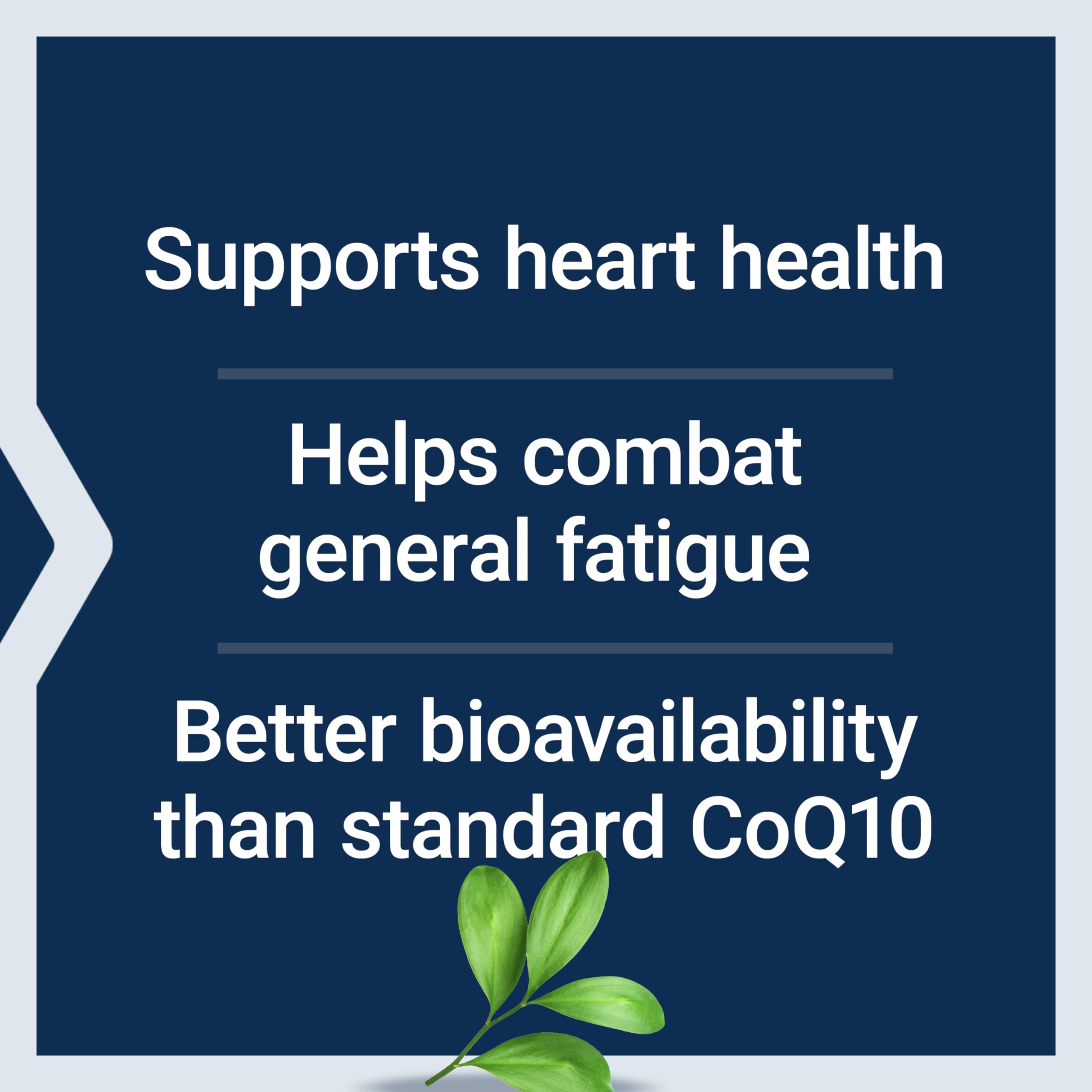 Life Extension CoQ10 with shilajit ingredients highlighting enhanced absorption.