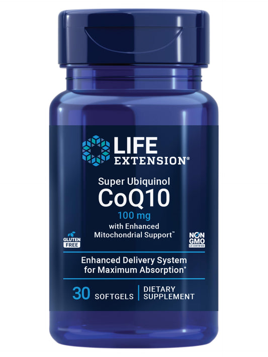 Product main image: Life Extension Super Ubiquinol CoQ10 bottle