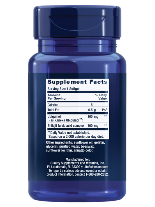 Front packaging of Life Extension CoQ10 supplement