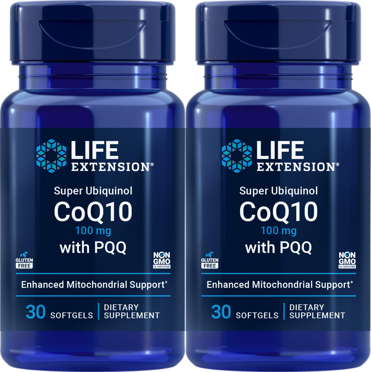 Life Extension Super Ubiquinol CoQ10 with PQQ bottle image - pack of 2