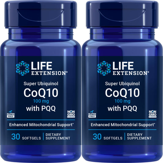 Life Extension Super Ubiquinol CoQ10 with PQQ bottle image - pack of 2