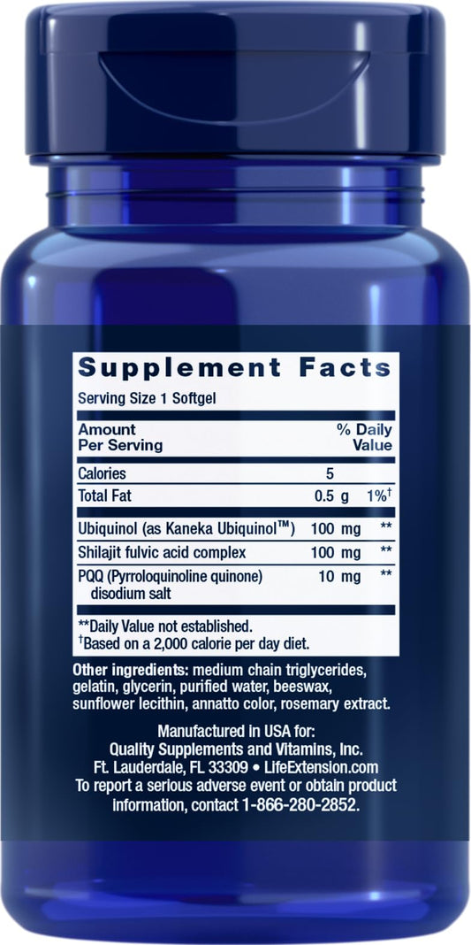 Two Life Extension Super Ubiquinol CoQ10 with PQQ bottles side by side