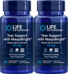 Life Extension Tear Support with MaquiBright 60 mg – 30 Vegetarian Capsules (Pack of 2) bottle