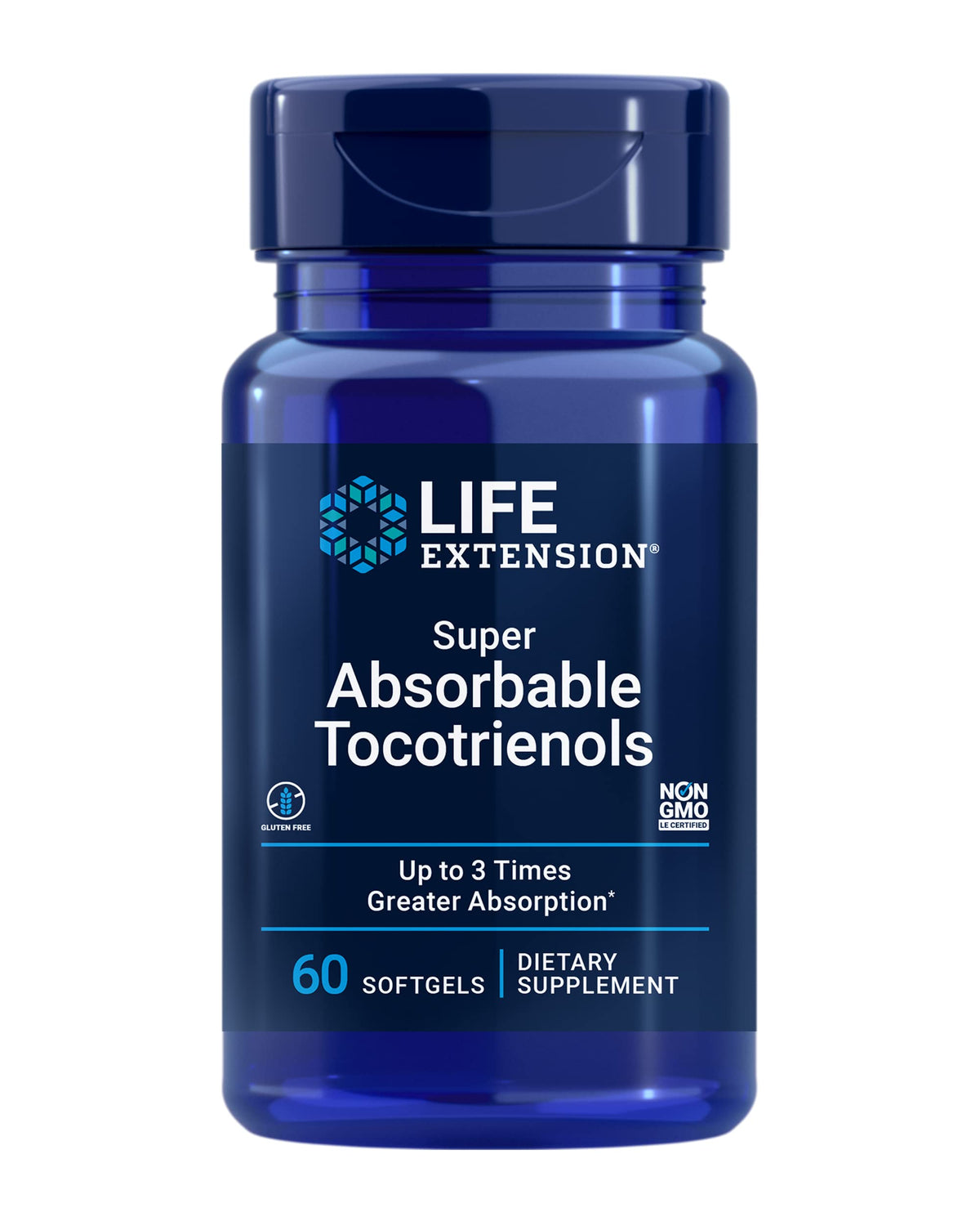 Life Extension Tocotrienols bottle with label
