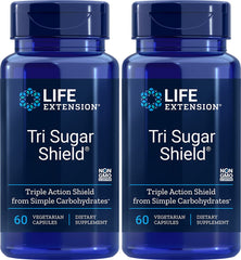 Life Extension Tri Sugar Shield – 60 Vegetarian Capsules (Pack of 2)
