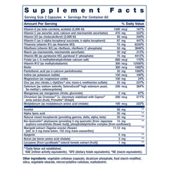 Close-up of the product label highlighting B vitamins on the Two-Per-Day Multivitamin.