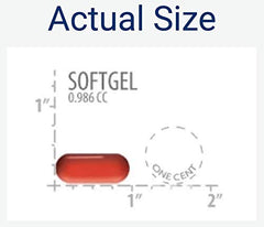 Life Extension Ultra Prostate Formula softgels outside the bottle ready to take.