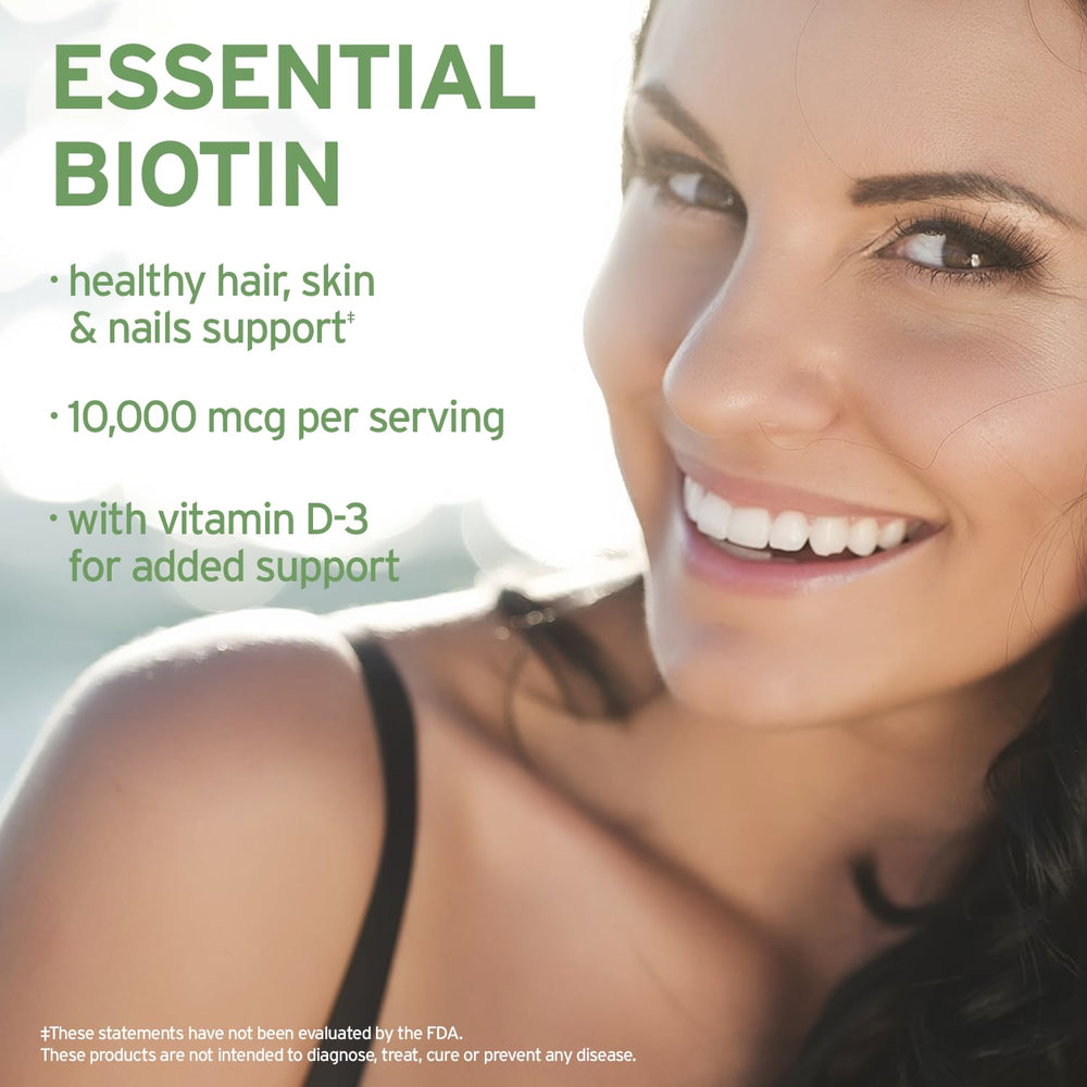 Dark glass Life-Flo Biotin Drops bottle shown for freshness