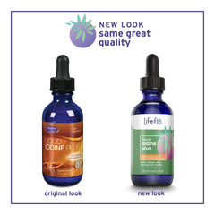 Life-flo Liquid Iodine Plus orange-flavor bottle