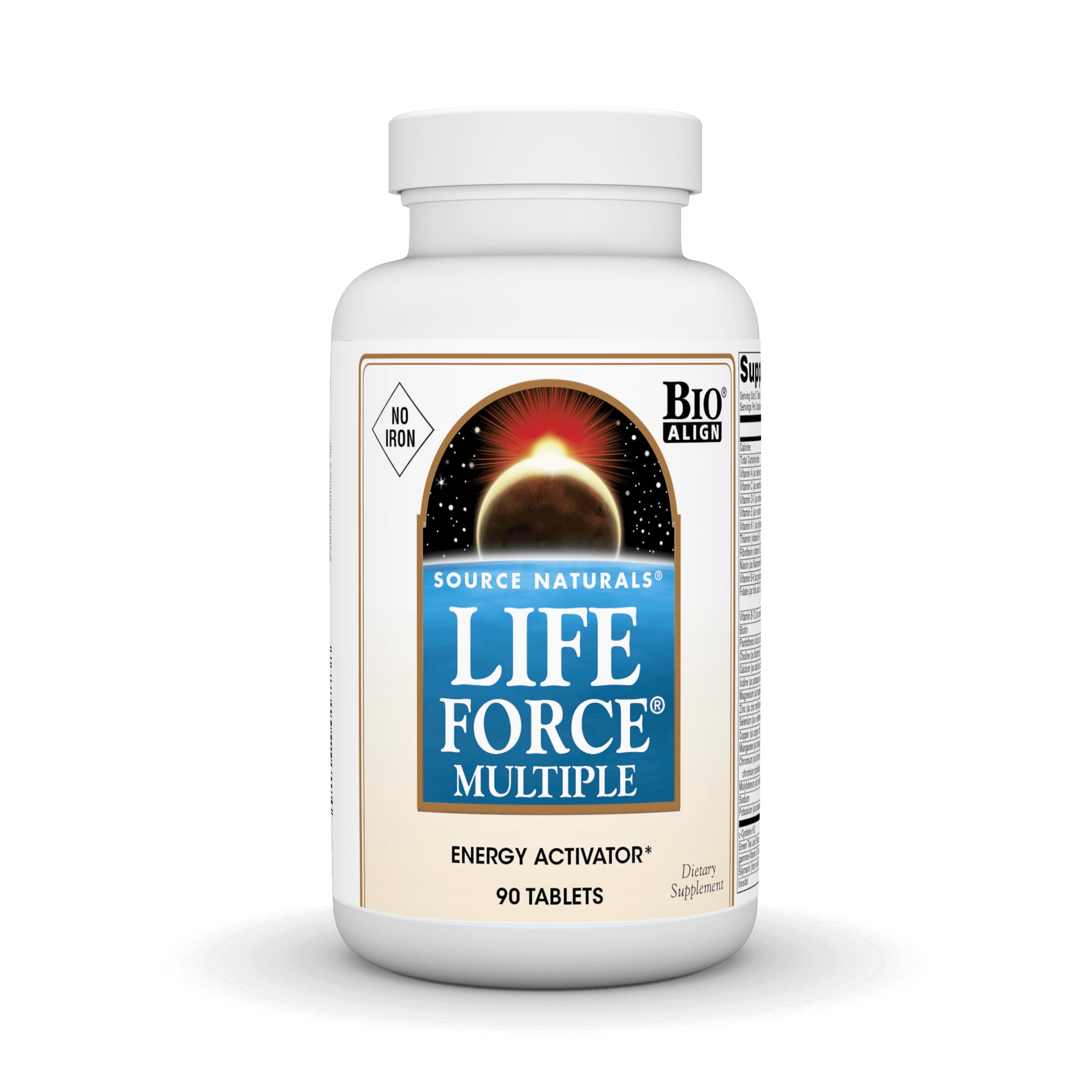 Life Force Multiple No Iron 90-Tablets bottle front