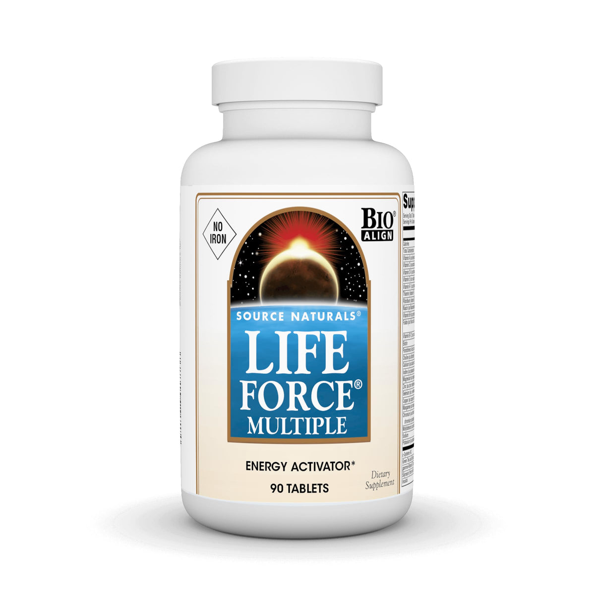 Life Force Multiple No Iron 90-Tablets bottle front