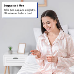 Person taking Rest-ZZZ before bed for sleep support
