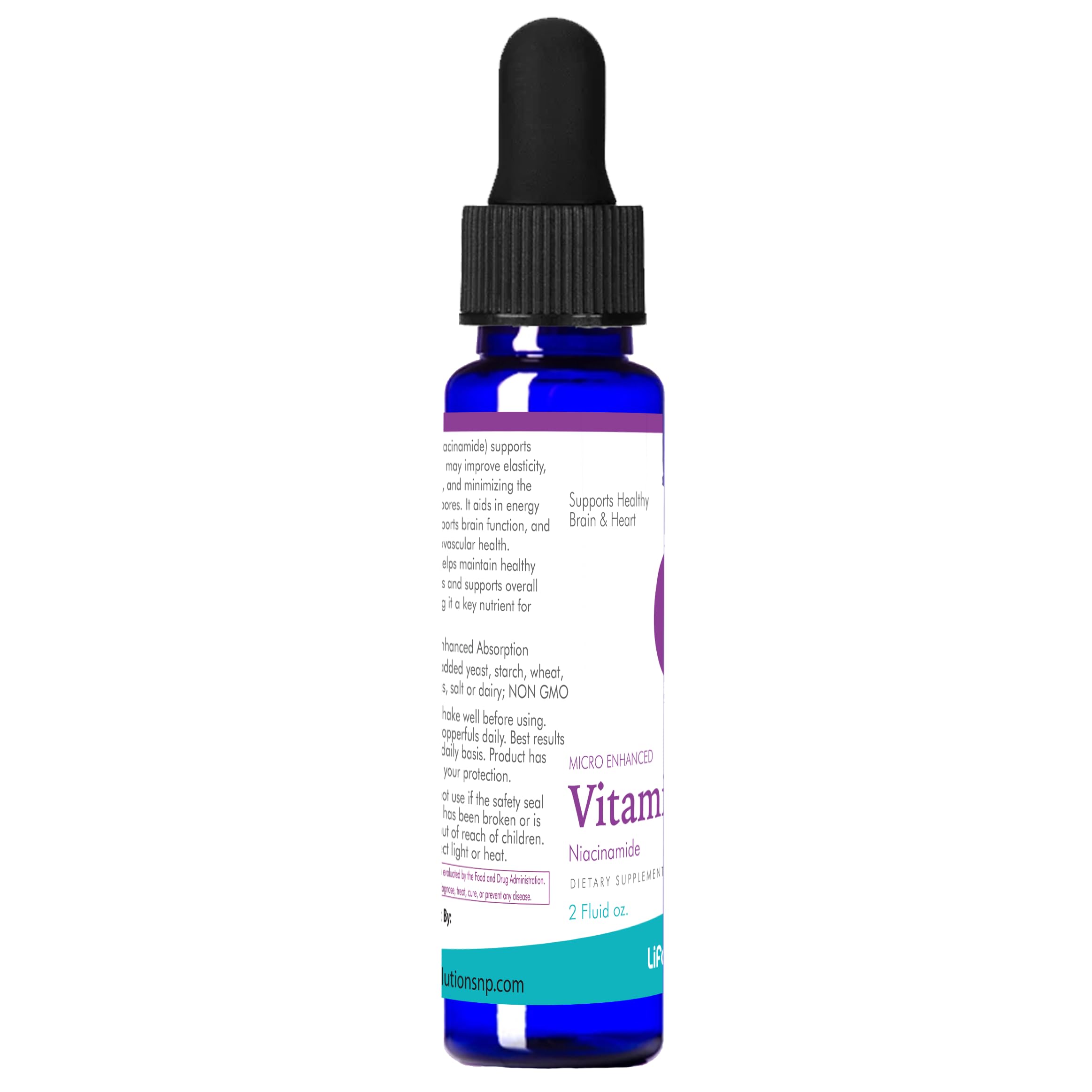 Product packaging and branding for Life Solutions Niacinamide