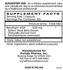 Close-up of 60 capsules in bottle