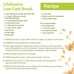 Back of LifeSource Oat Fiber 500 packaging showing nutrition panel
