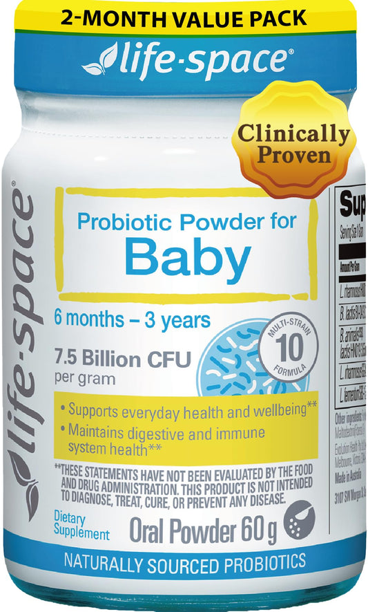 Life-Space 60g packaging for babies 0-36 months