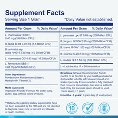 Freeze-dried probiotic powder texture