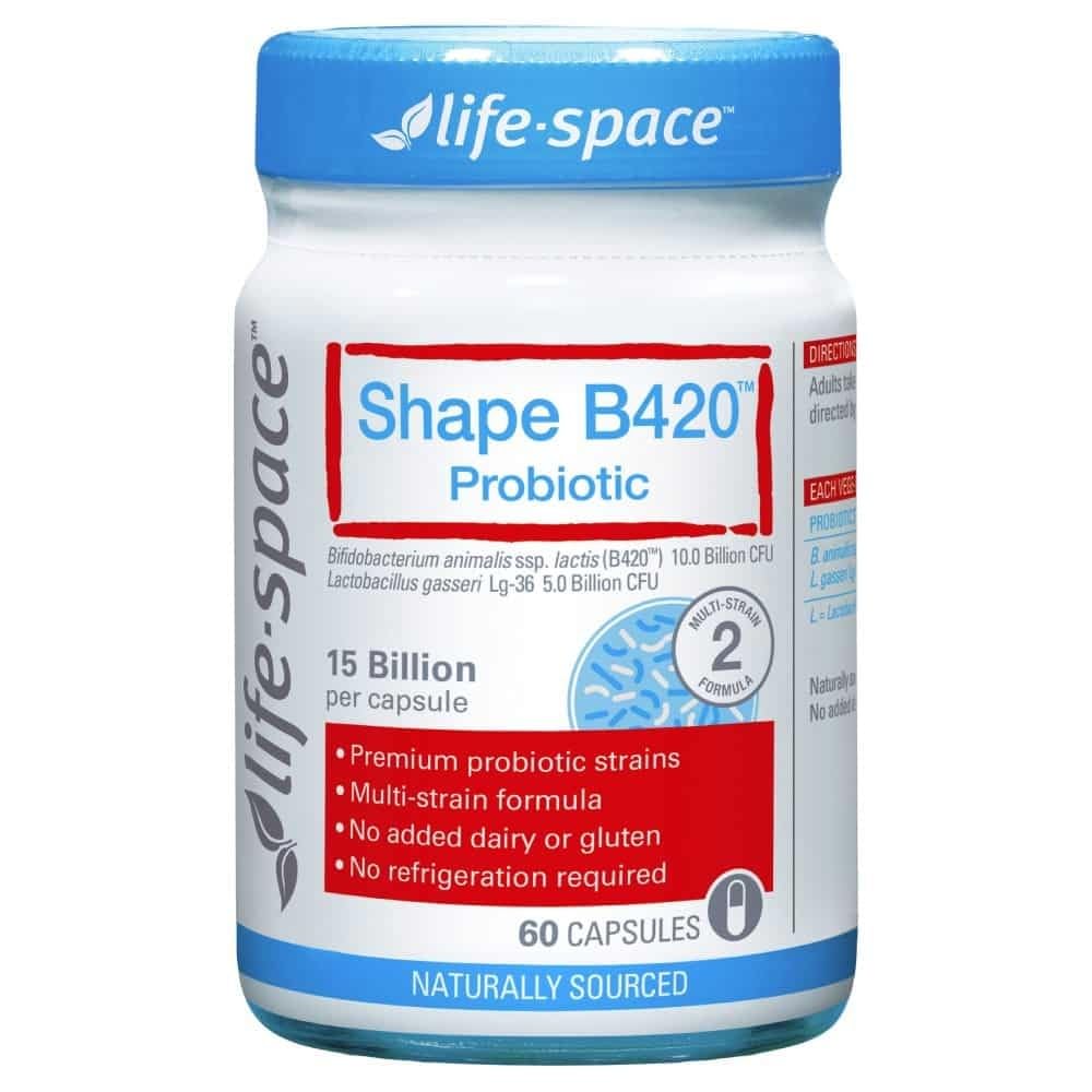 Life Space Shape B420 Probiotic bottle with label