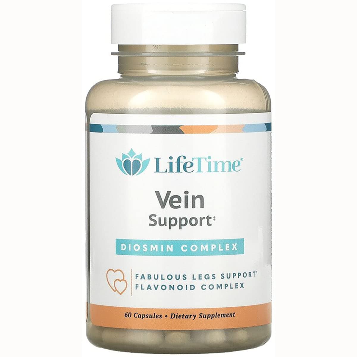 LifeTime Vein Support Diosmin Complex bottle label