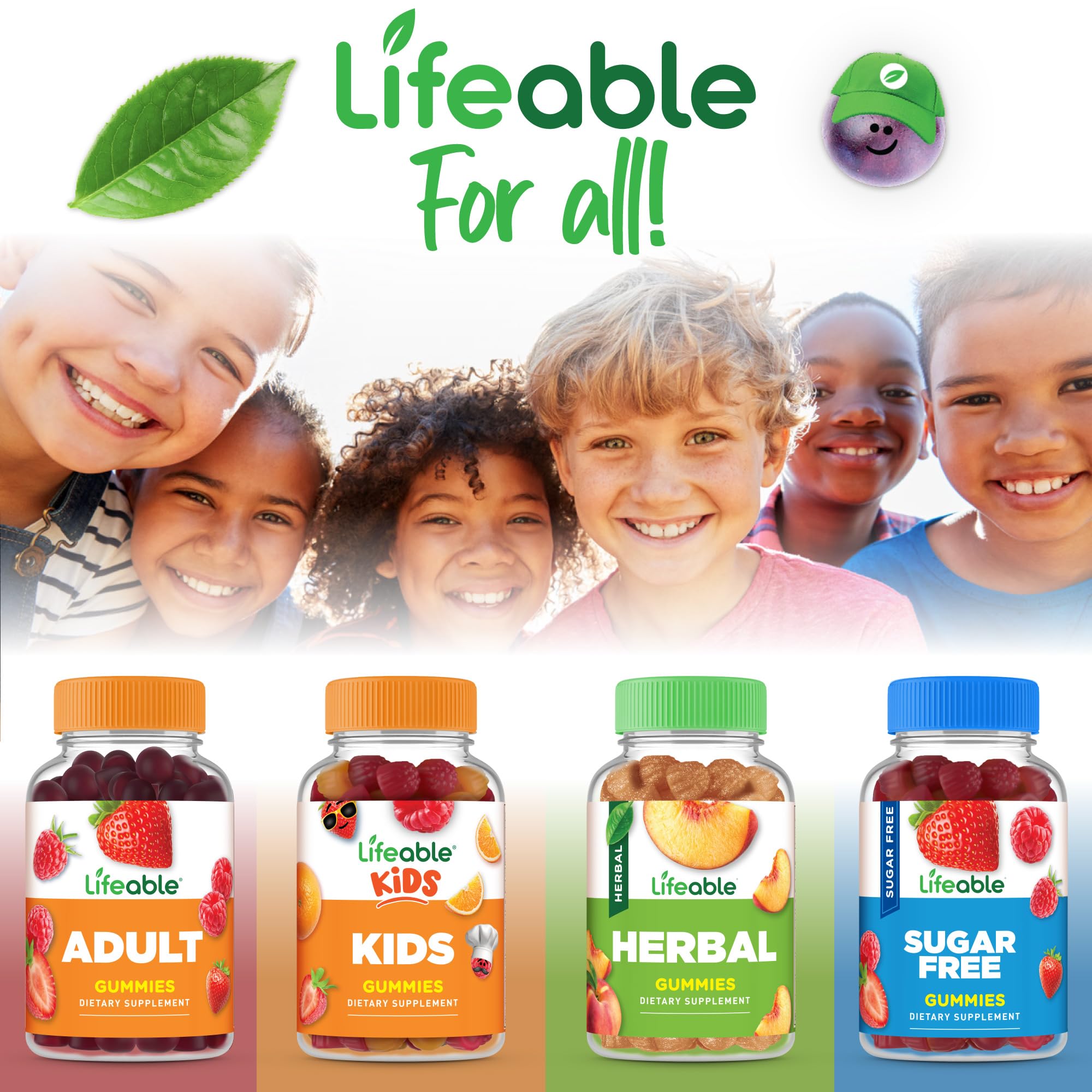 Doctor-recommended Lifeable Vitamin B6 gummies for kids badge