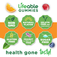 Ingredients and certifications of Lifeable Sugar Free Biotin Gummies