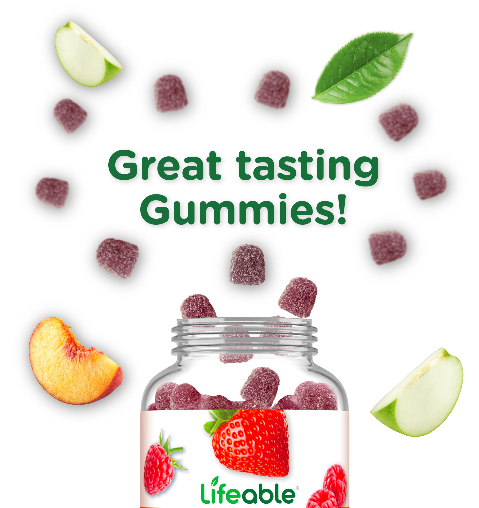 Nutrition facts and allergen information for Lifeable Cranberry Gummies for Kids
