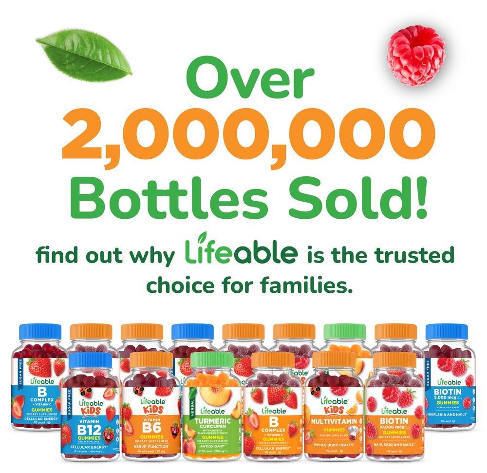 Vegan and Non-GMO Lifeable Cranberry Gummies for Kids label