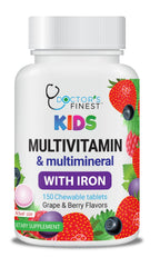 Lifeable Kids Multivitamin & Mineral Chewables with Iron – grape and berry flavors