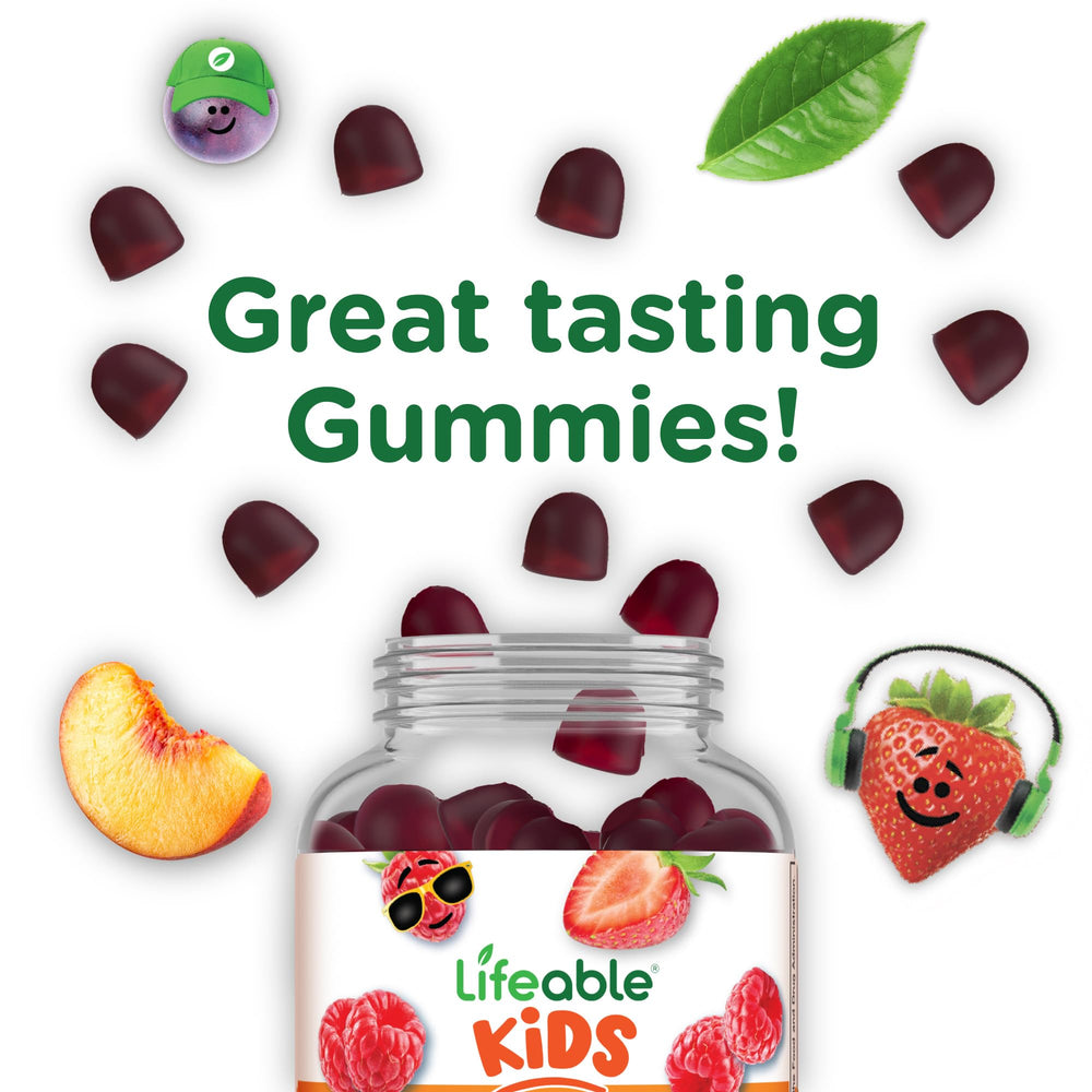 Kosher and halal certified prebiotic fiber gummies for kids