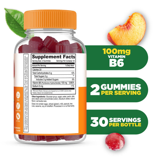 Lifeable Vitamin B6 Gummies pack of 2