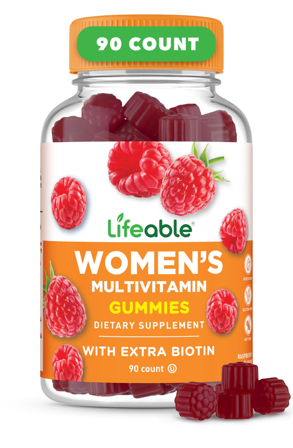 Lifeable Women's Multivitamin Gummy bottle on white background