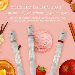 Lifelines Apple Crisp pen on a desk lifestyle scene creating a cozy sensory moment