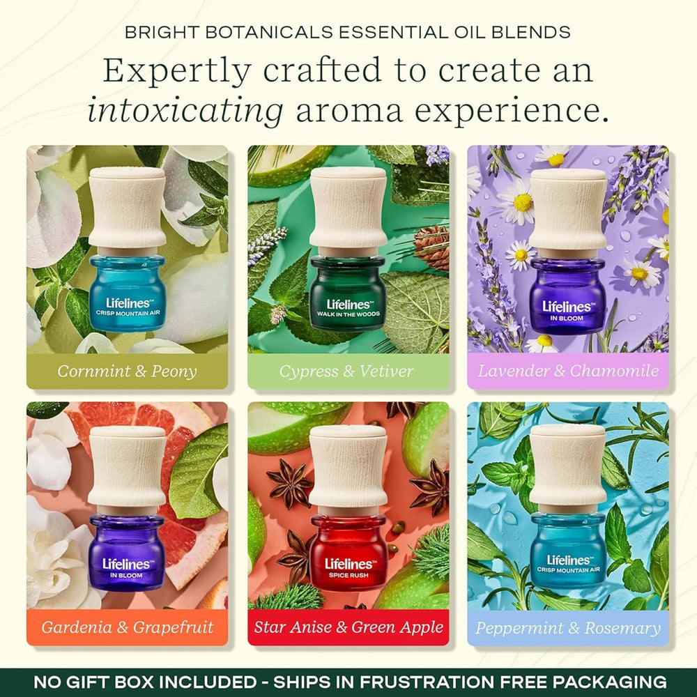 Lifelines essential oil blends with precision pump for diffusers