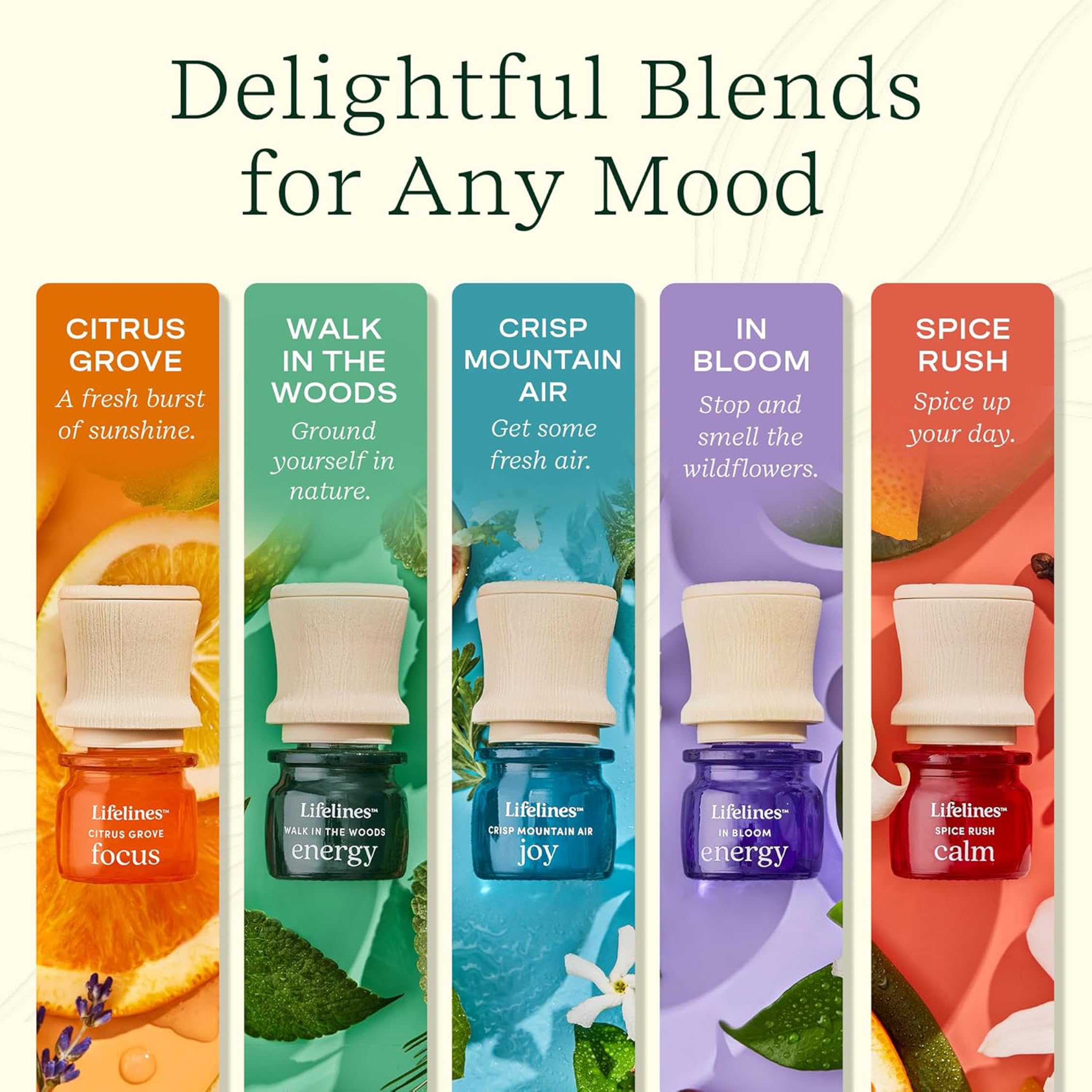 Lifelines essential oil blends being dispensed with precision pump