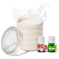 Lifelines Flameless Candle Diffuser Cream Bubble – front view