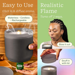 Two ClickWick essential oil blends included with the diffuser