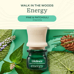 Walk in the Woods scent: pine and patchouli from Lifelines