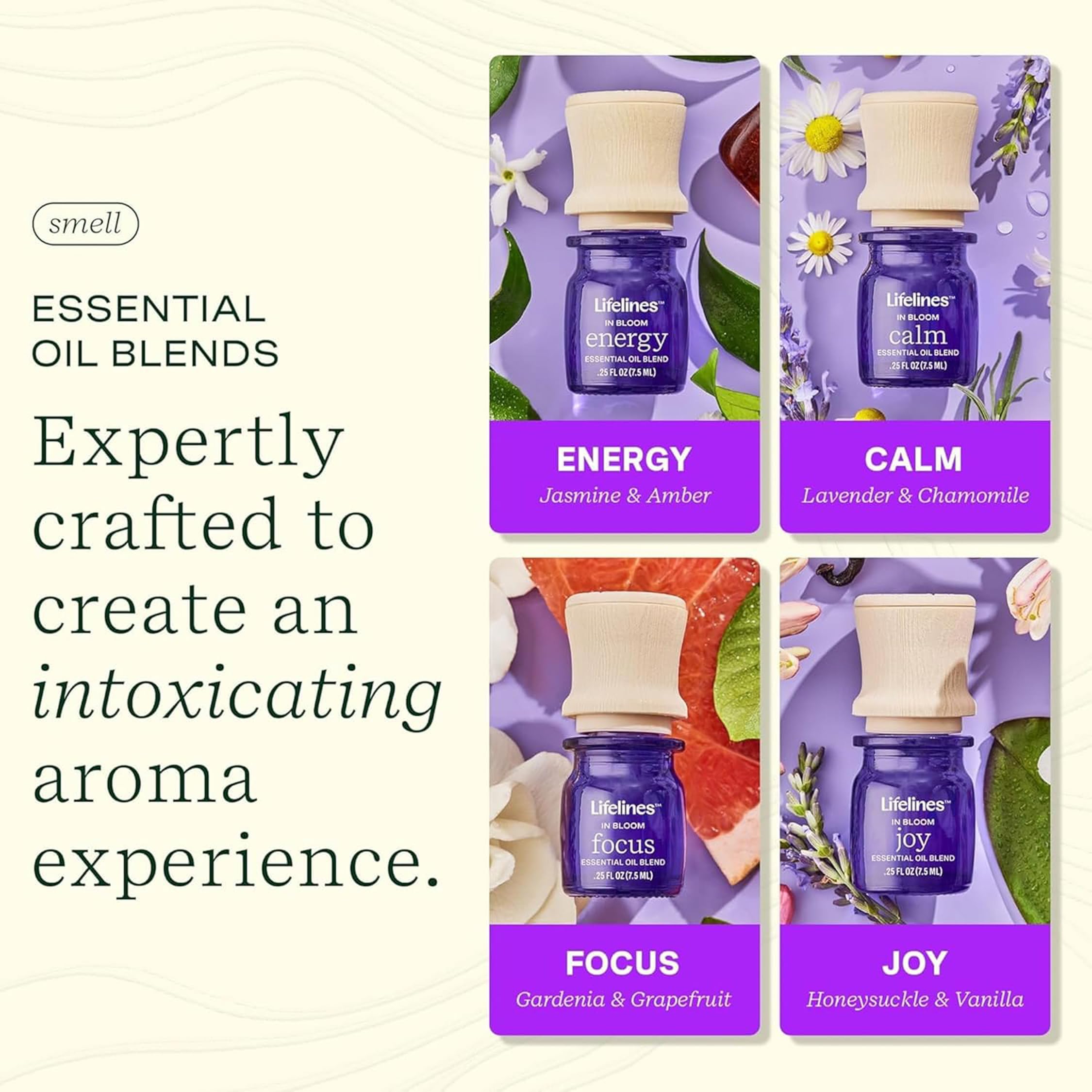 Energy essential oil bottle from Lifelines In Bloom set