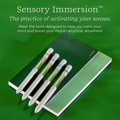 Gift-ready Lifelines Pen Diffuser packaging and concept imagery.