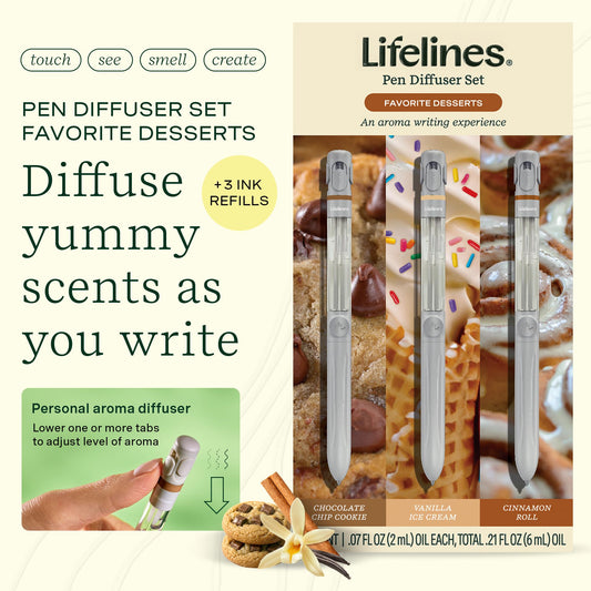 Lifelines Pen Diffuser Set close-up showing diffuser mechanism and vents