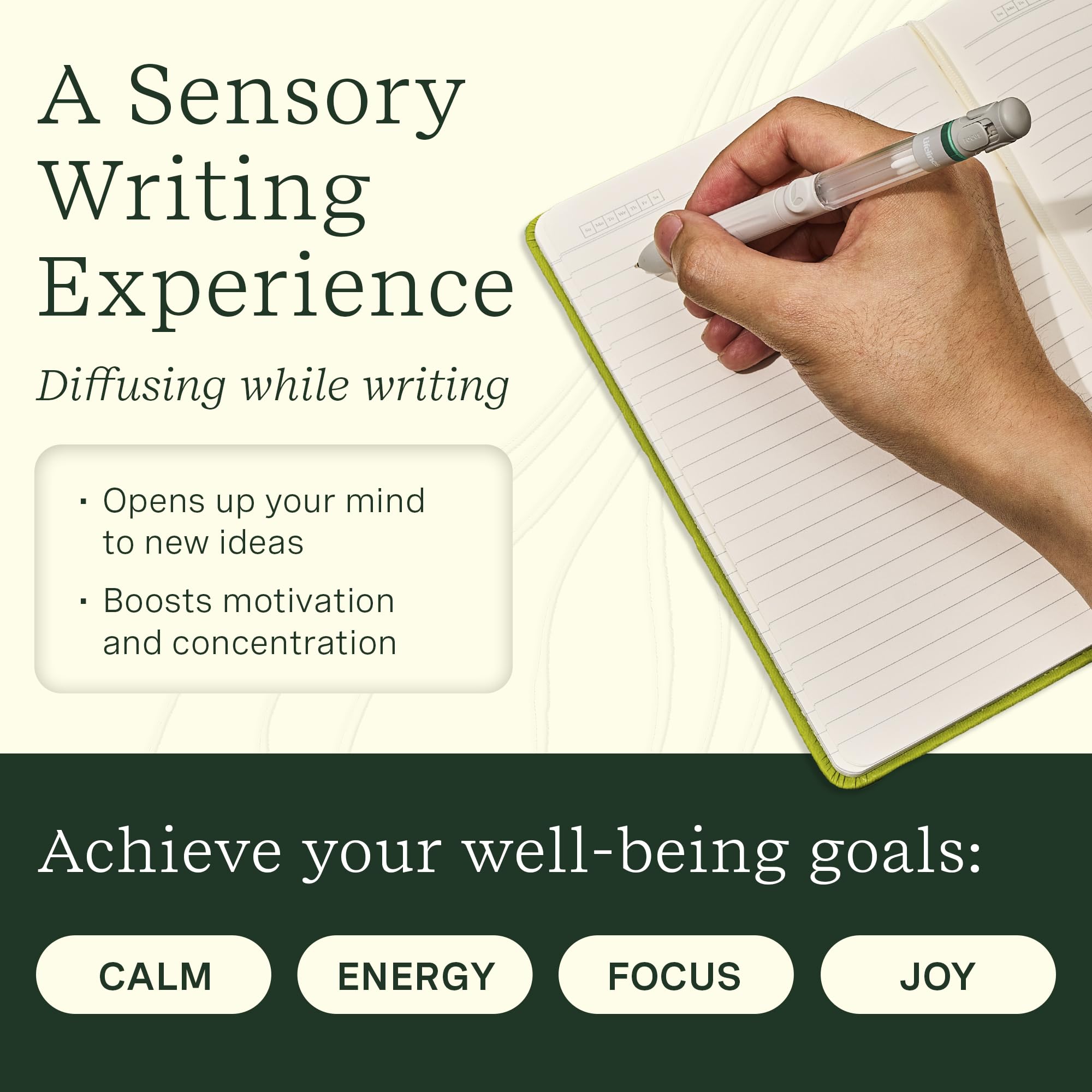 Vent controls on Lifelines Pen Diffuser for aroma intensity