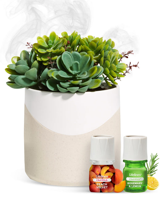 Lifelines plant diffuser bundle with two ClickWick blends