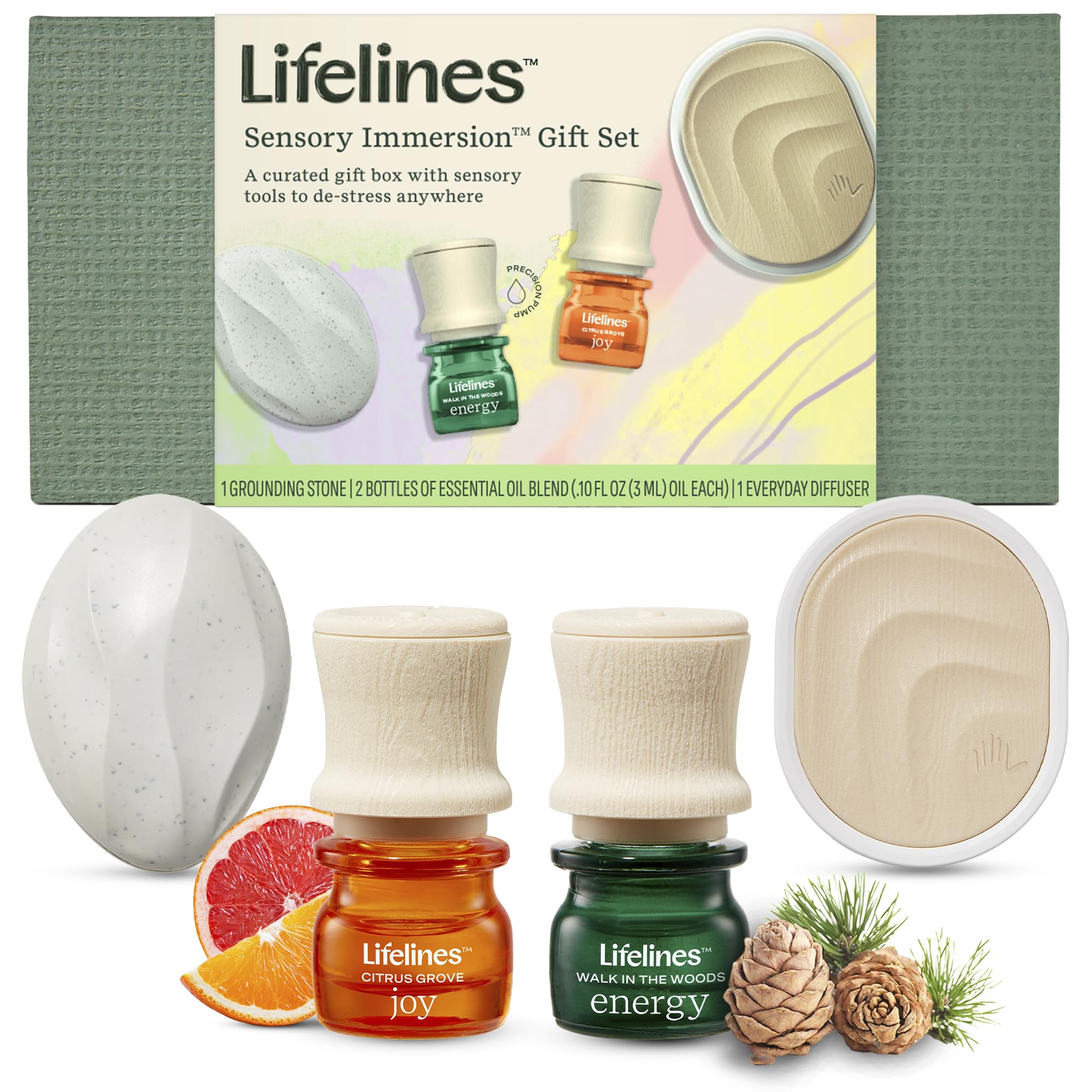 Gift set box featuring Lifelines Sensory Immersion Gift Set