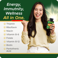 Ingredients for energy support including B-complex vitamins and green tea