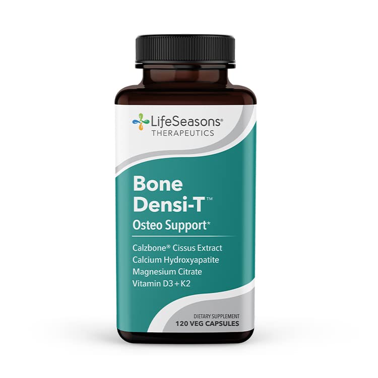 LifeSeasons Bone Densi-T bottle showing daily calcium support